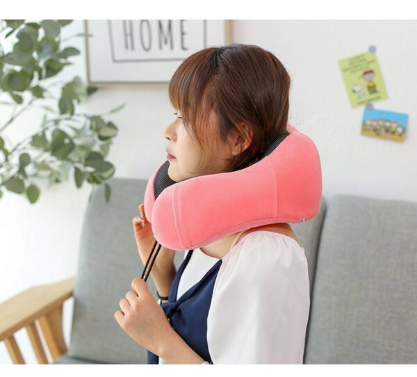 U-shape Pillow Travel Pillow Of Memory Foam Neck Pillow Siesta Neck Pillow Neck Pillow Magnetic Cloth U-shaped Pillow - Image 9