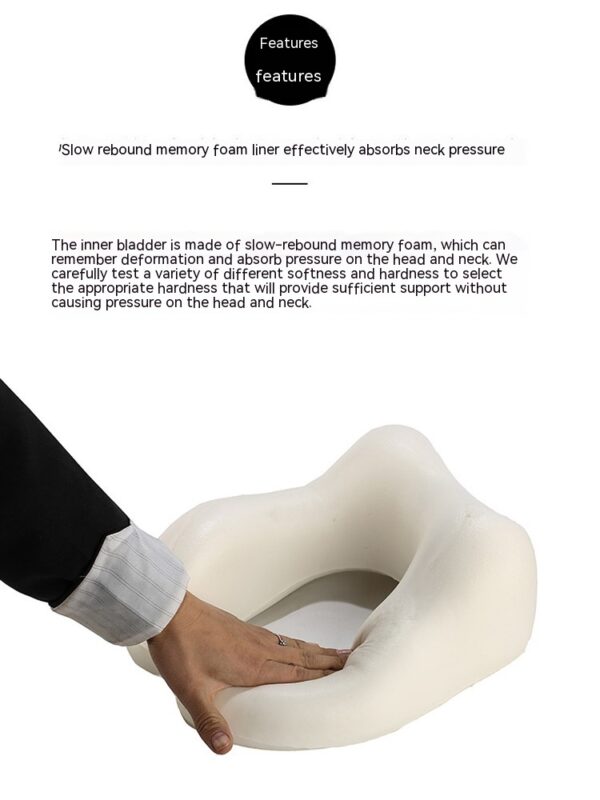U-shape Pillow Travel Pillow Of Memory Foam Neck Pillow Siesta Neck Pillow Neck Pillow Magnetic Cloth U-shaped Pillow - Image 3