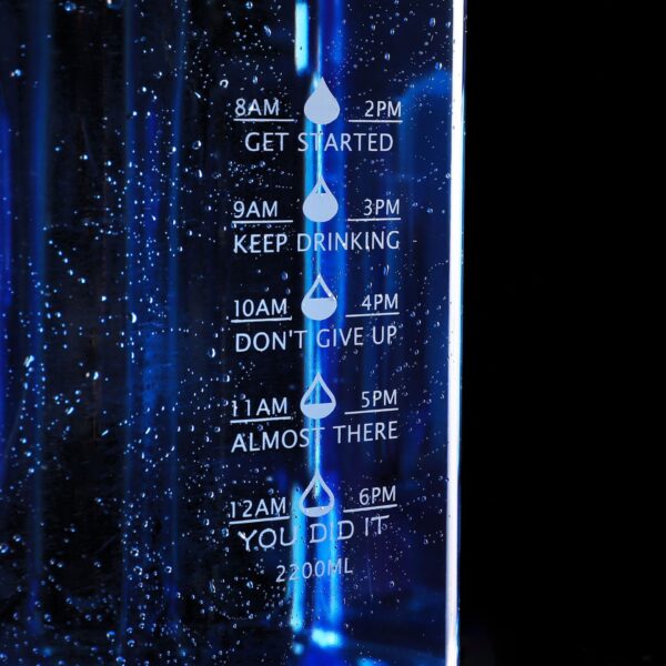 Giant Hydration Bottle – Square Shape with Calibrated Scale & Reminders - Image 3