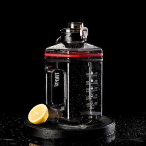Giant Hydration Bottle – Square Shape with Calibrated Scale & Reminders