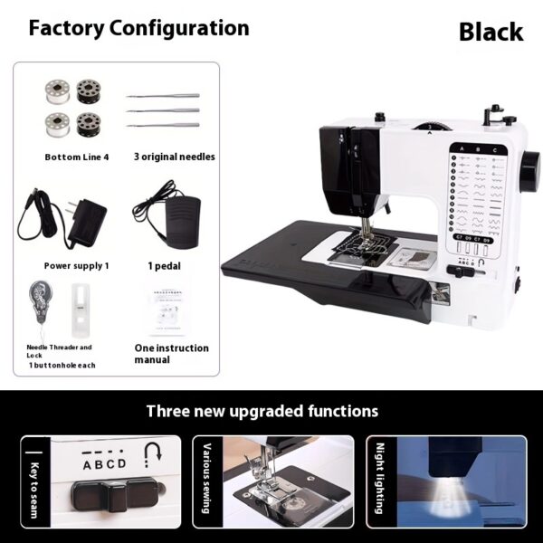 Sewing Machine Household Multi-functional Electric Desktop Automatic Sewing Machine With Expansion Board - Image 8