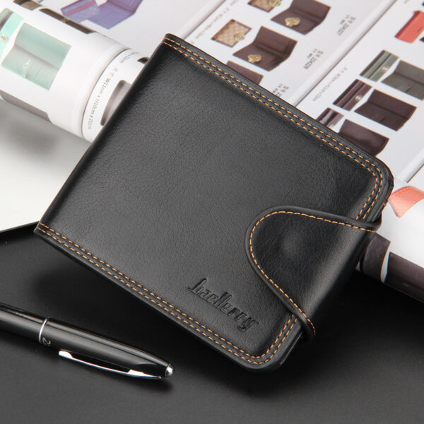 Casual Men's Horizontal Zipper Buckle Wallet - Image 4