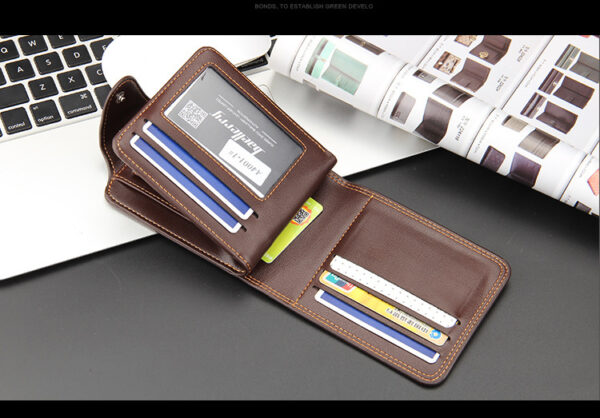 Casual Men's Horizontal Zipper Buckle Wallet - Image 5