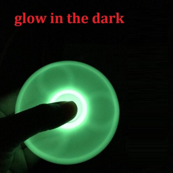 Glow In Dark Tri-Spinner Fidget Toy - Image 3