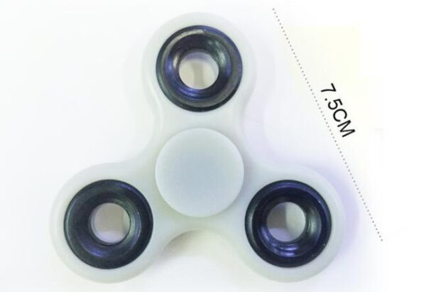 Glow In Dark Tri-Spinner Fidget Toy - Image 2