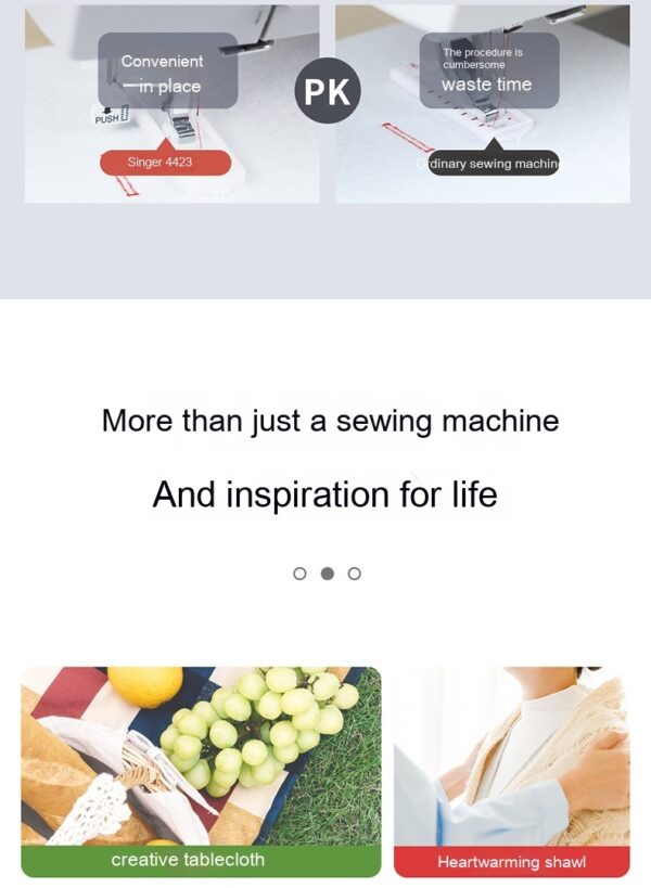 Desktop Domestic Multifunctional Sewing Machine Electric Eat Thick Strong With Overlock - Image 2