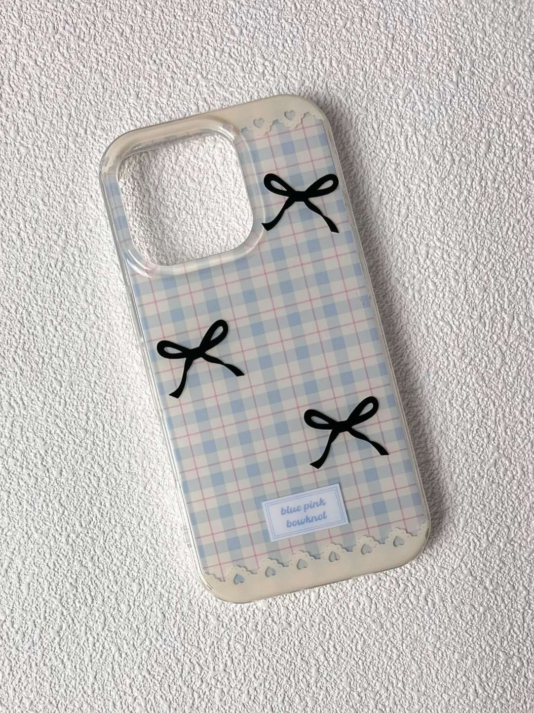 New Plaid Bow Phone Case Protective Case - Image 5