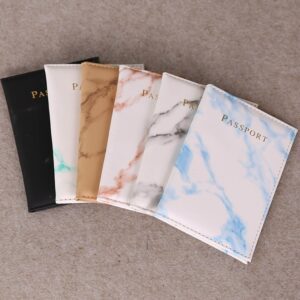 Ticket Clip Marbling Passport Cover