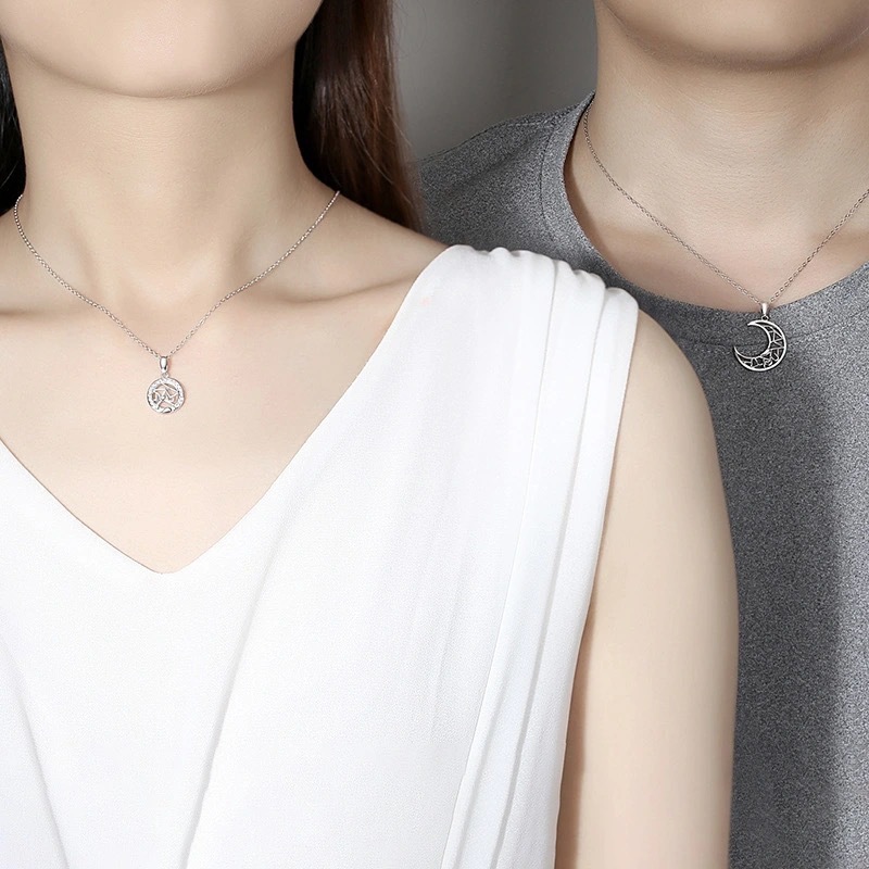 Sun Moon Tooth Couple Necklace For Men And Women - Image 2